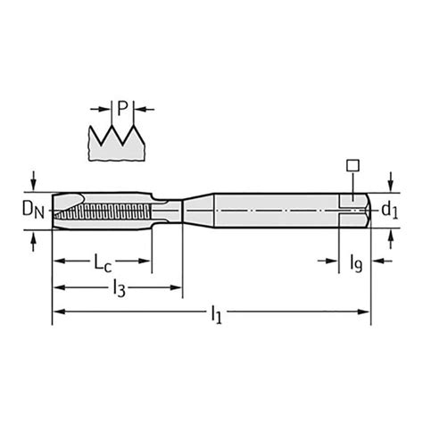 Walter Prototyp Spiral Point Tap 0 80 Thread UNF 2 Flutes Plug