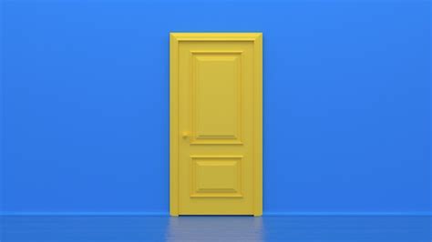 Premium Photo Yellow Sunny Light Inside An Open Red Door Isolated On