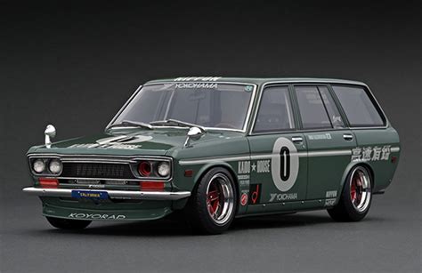 IG2218 1 18 Datsun Bluebird 510 Wagon Green Event Ver LINE UP