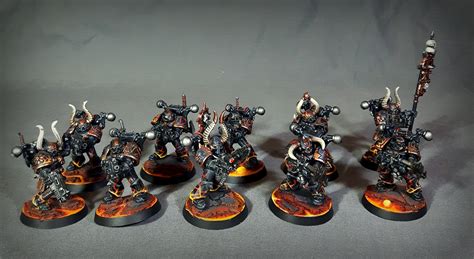 Finished Models – Chaos Space Marines Squads – Prometian Painting