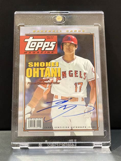 【未使用に近い】大谷翔平 2019 Topps Archives Topps Magazine Auto 20枚限定！！直書き 直筆サイン