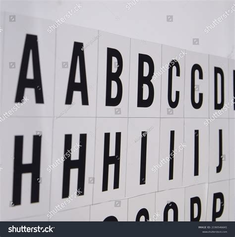 Different Letters Alphabet Basics Reading Writing Stock Photo ...
