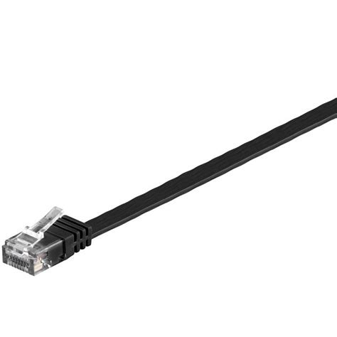 Cat6 Uutp Cable Flat 20m Black Netwerkkabeleu