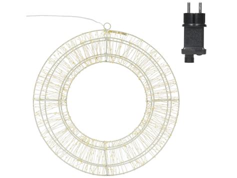 Ghirlanda Natalizia Luminosa Led In Metallo Decorazione Per Porta