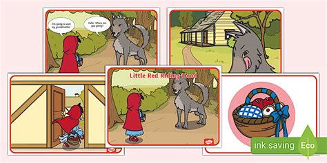 Red Riding Hood Picture Story Cards Teacher Made Twinkl