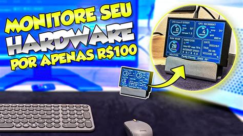 MONITORE Seu HARDWARE EM TEMPO REAL Esse MINI DISPLAY Do ALIEXPRESS