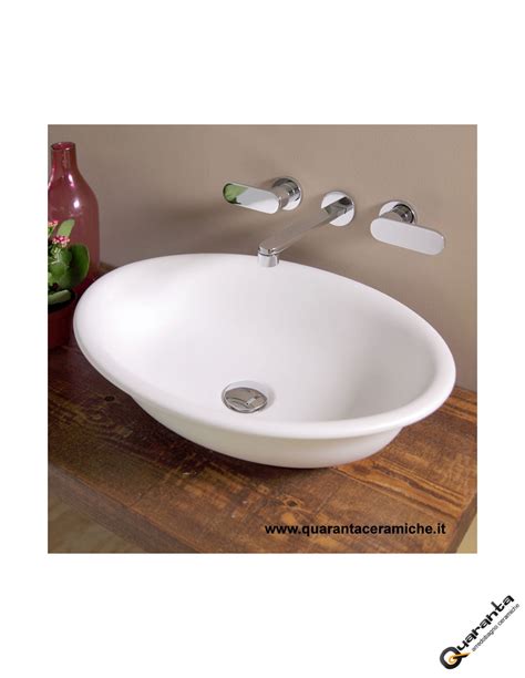 Flaminia Boll Counter Top Basin Bl L Quaranta Ceramiche