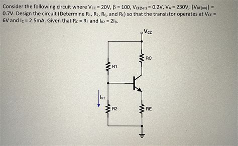 Solved Consider The Following Circuit Where Chegg