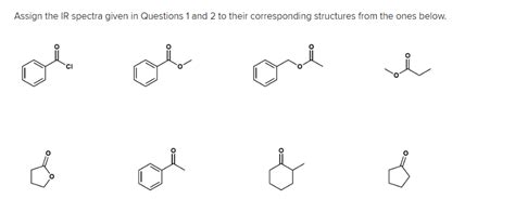 Solved Assign The Ir Spectra Given In Questions 1 And 2 To