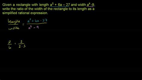 Simplifying Rational Expressions 1 Old Youtube