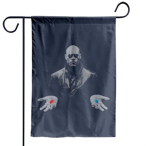 The Matrix Morpheus Red Pill Or Blue Pill Unisex Garden Flag Sold By