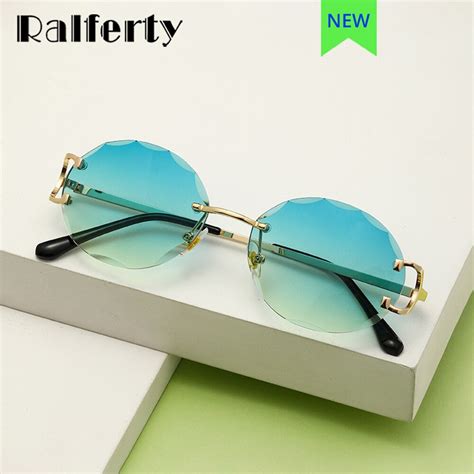 Ralferty Designer Oval Women S Sunglasses Ladies Trend 2023 Luxury