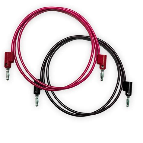 Bu Pb Test Lead Kit Red Black Stackable Banana Plugs Each End