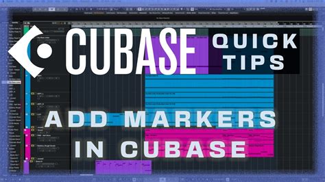 How To Add Markers In Cubase Cubase Quick Tips Youtube