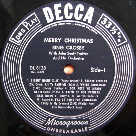 Bing Crosby – Merry Christmas – Vinyl Pursuit Inc