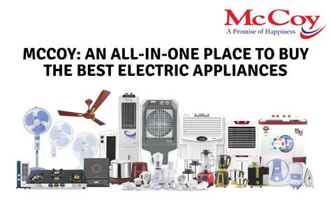buy   electric appliances mccoy appliances india