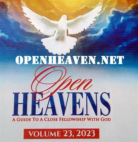 Open Heaven For Today Open Heavens May Daily Inspirational