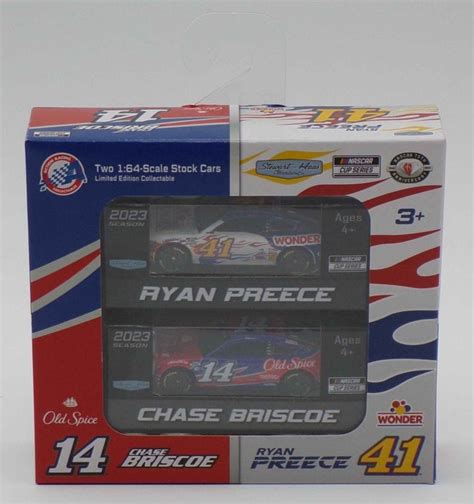 Chase Briscoe And Ryan Preece Old Spice And Wonder Bread Car Set