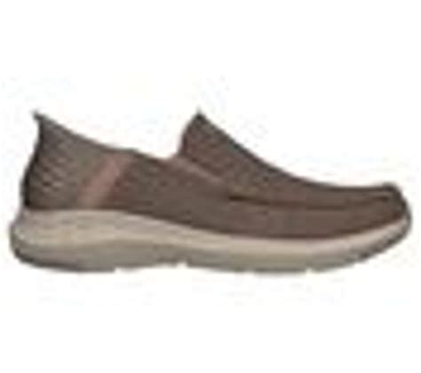 Skechers Mens Slip Ins Parson Dewitt Taupe Slip On Shoes