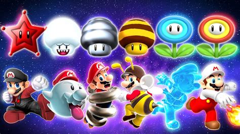 Super Mario Galaxy All Power Ups Youtube