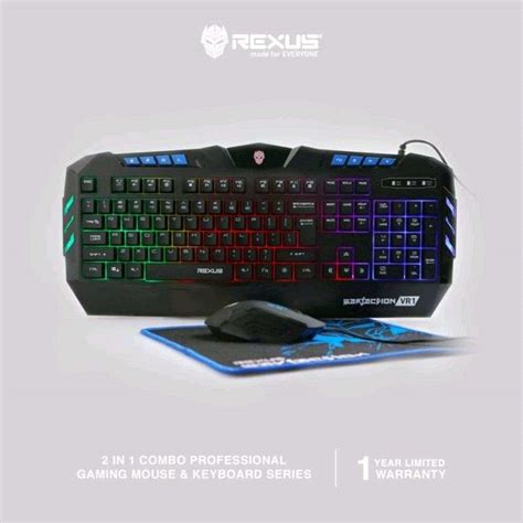 Jual Rexus Keyboard Mouse Warfaction VR1 Combo Di Seller Prima