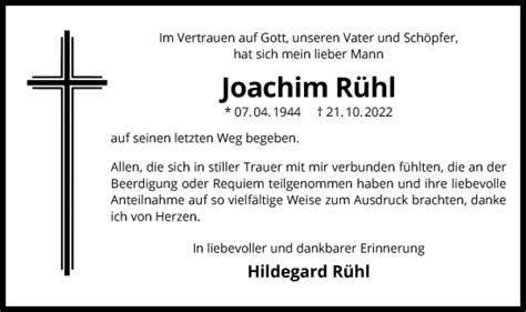 Gedenkkerzen von Joachim Rühl trauer op online de