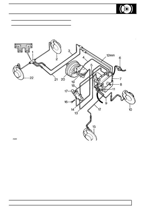 Land Rover Workshop Service And Repair Manuals ABS Brake Pipe Layout