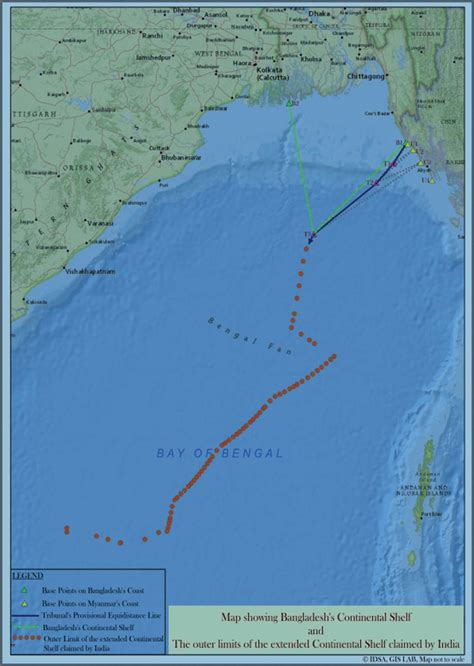 Map Showing Bangladesh S Continental Shelf And Outer Limits Of The