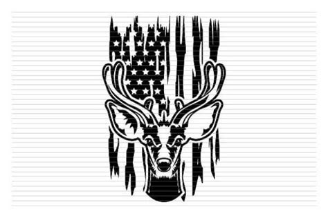 Deer Hunting Us Flag Svg Graphic By Awspik Creative Fabrica