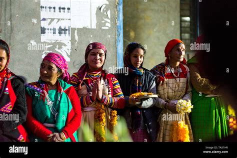 Kullu Himachal Pradesh India December 21 2018 Himachali Women In