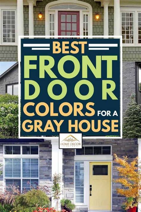 Best Front Door Colors for a Gray House