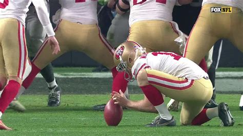 San Francisco 49ers Kicker Robbie Gould Redeems Himself On 23 Yard Walk