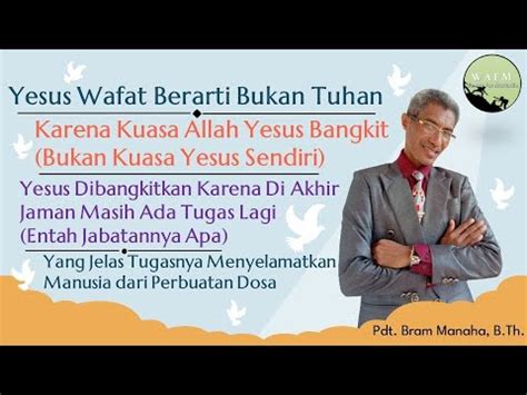 Muslim Bertanya Alkitab Menjawab Yesus Wafat Berarti Bukan Tuhan