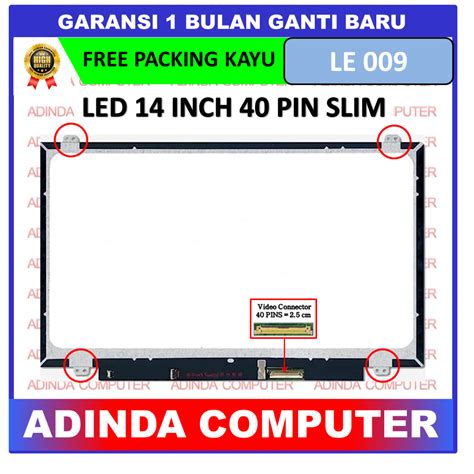 Jual LCD LED 14 Inch 40 Pin Slim Shopee Indonesia