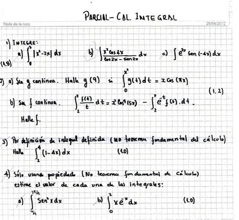 PDF Parcial Calculo Integral Resuelto DOKUMEN TIPS