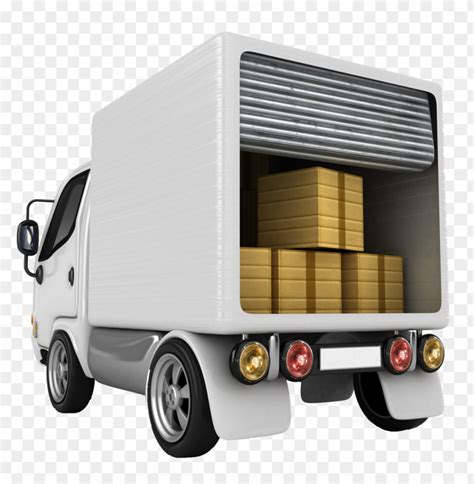 Free Download Hd Png 3d Truck Freight Package Delivery Png