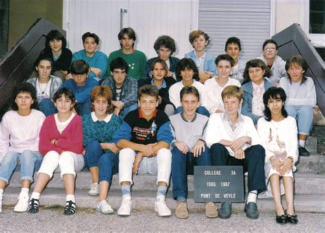 Photo de classe 3 eme de 1986 Collège George Sand Copains d avant