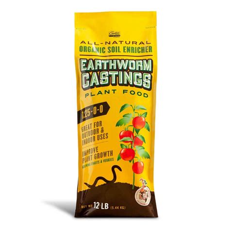 12 lbs. Bag Earthworm Castings ECU002 - The Home Depot