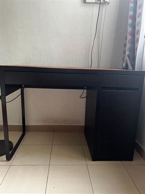 Ikea Micke Desk Black Brown 105x50 Cm Furniture And Home Living