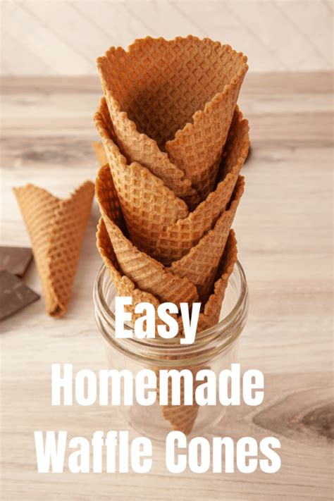 Super Easy Homemade Waffle Cones Recipe Blog By Donna