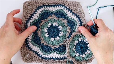 Mandala Crochet Square Easy Tutorial Pattern JSPCREATE