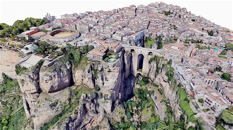 Ronda,bridge,cliff,scan,map,spain,canyon,toros - 3D model by SENSIET ...