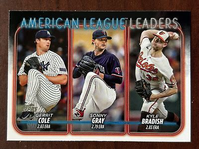 American League ERA Leaders Topps 2024 Card 324 Free Shipping EBay