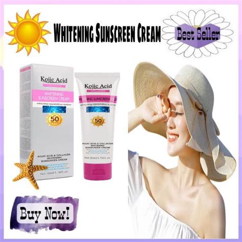 Original Kojic Acid Collagen Whitening Sunscreen Cream Face Whole Body