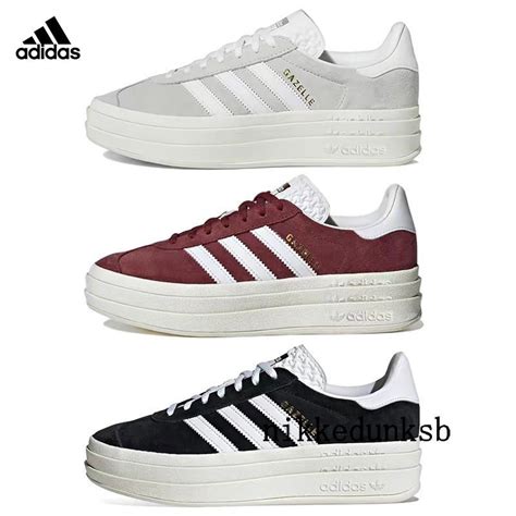 Adidas Gazelle Bold 愛迪達 休閒板鞋 厚底 增高鞋 黑白 Hq6912hq6893 蝦皮購物