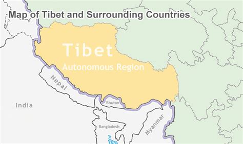 Where is Tibet Located on Map of China, Asia and World