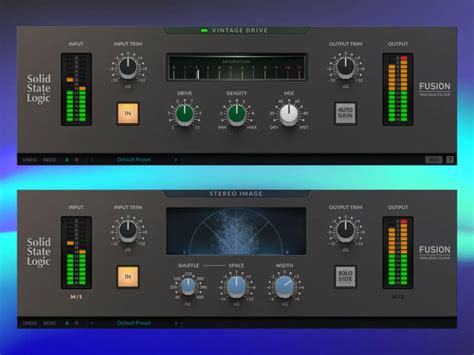 Ssls Vintage Drive And Stereo Image Plug Ins Are Based On Its Fusion