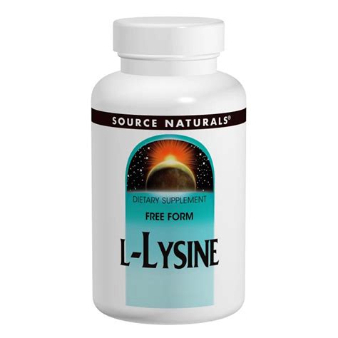 Source Naturals L Lysine 500mg Capsules 100 Count Smallflower