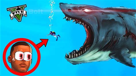 Gta 5 Franklin Vs Zombie Megalodon Shark In Gta V Youtube