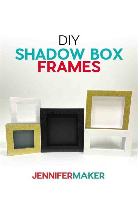 The Shadow Box Frames Are Shown In Three Different Colors And Sizes